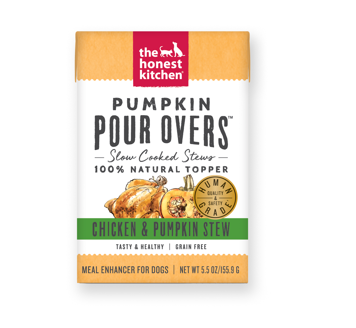 The Honest Kitchen Pour Over Stew Chicken Pumpkin 5.5oz Case for Dogs
