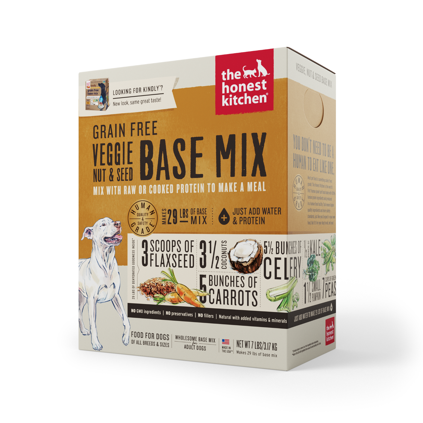 The Honest Kitchen Base Veggie & Nut/Seed Grain Free 7lbs for Dogs