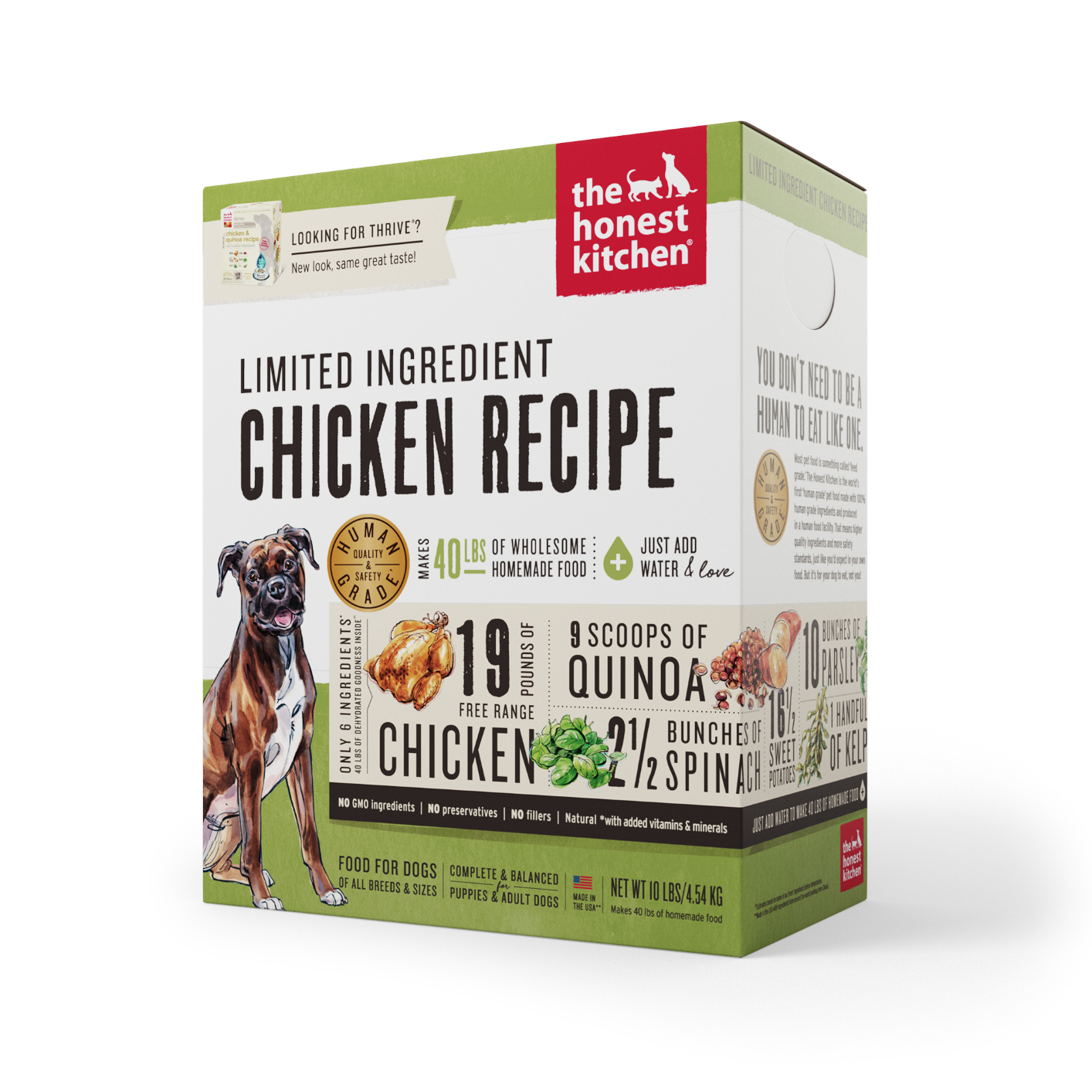 The Honest Kitchen Limited Ingredient Chicken 10lbs for Dogs