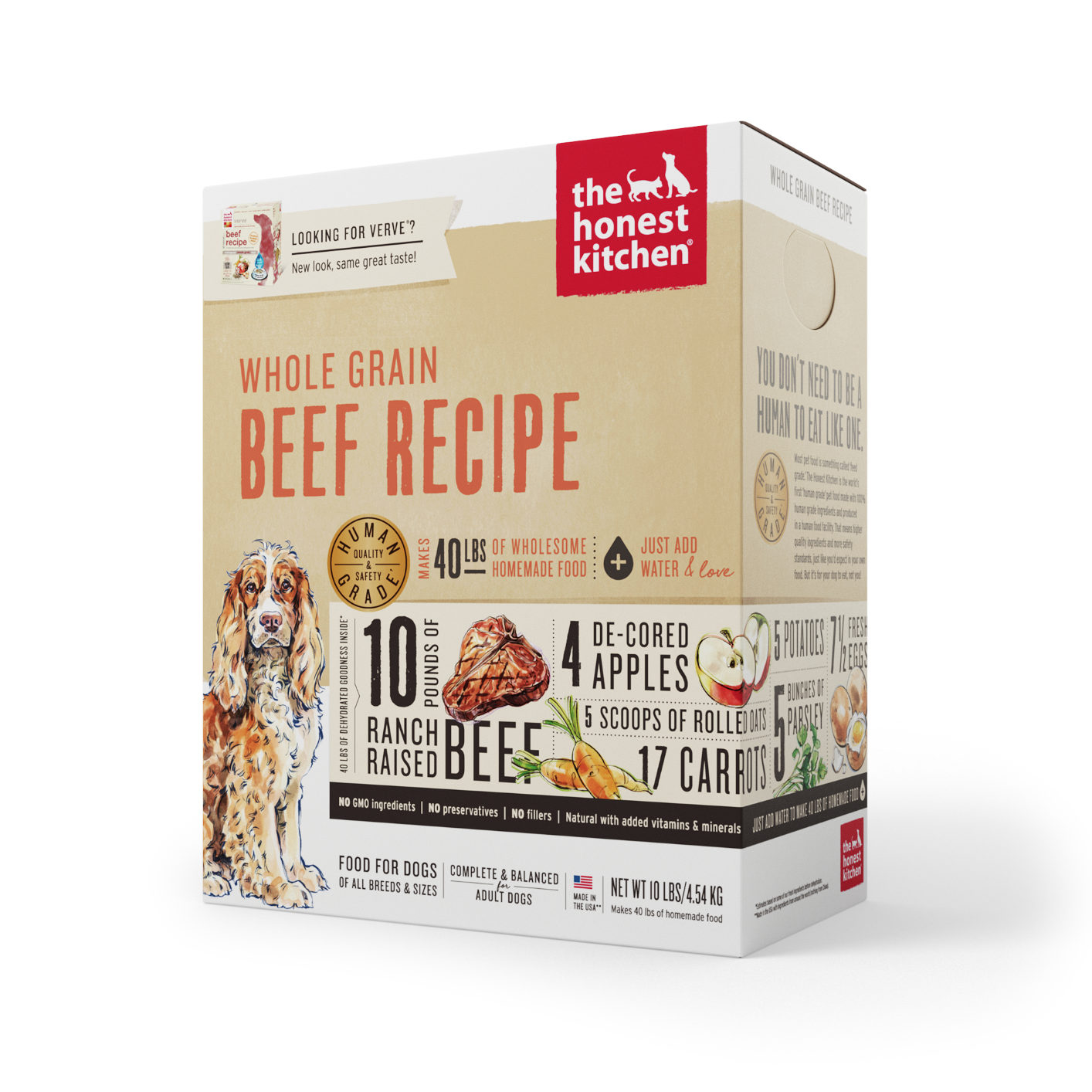 The Honest Kitchen Beef Whole Grain 10lbs for Dogs