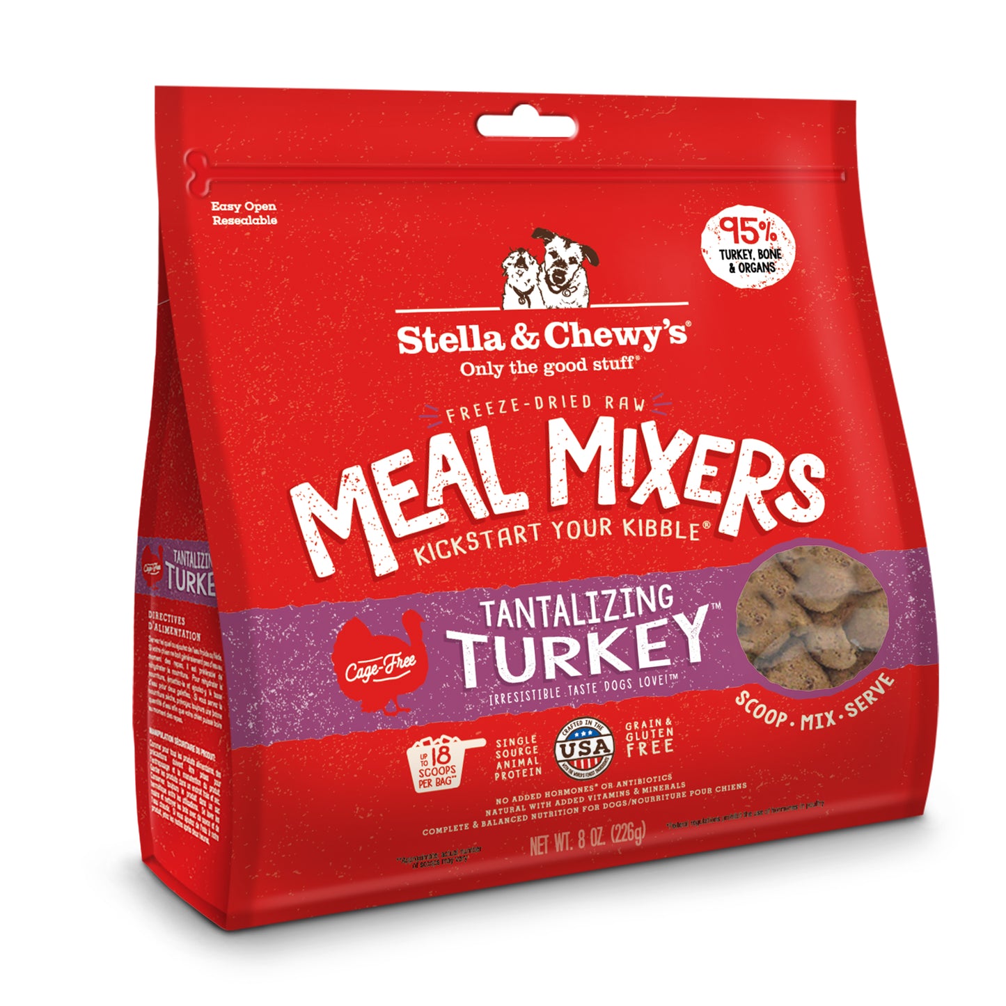 Stella & Chewy's Freeze Dried Turkey 8oz for Dogs