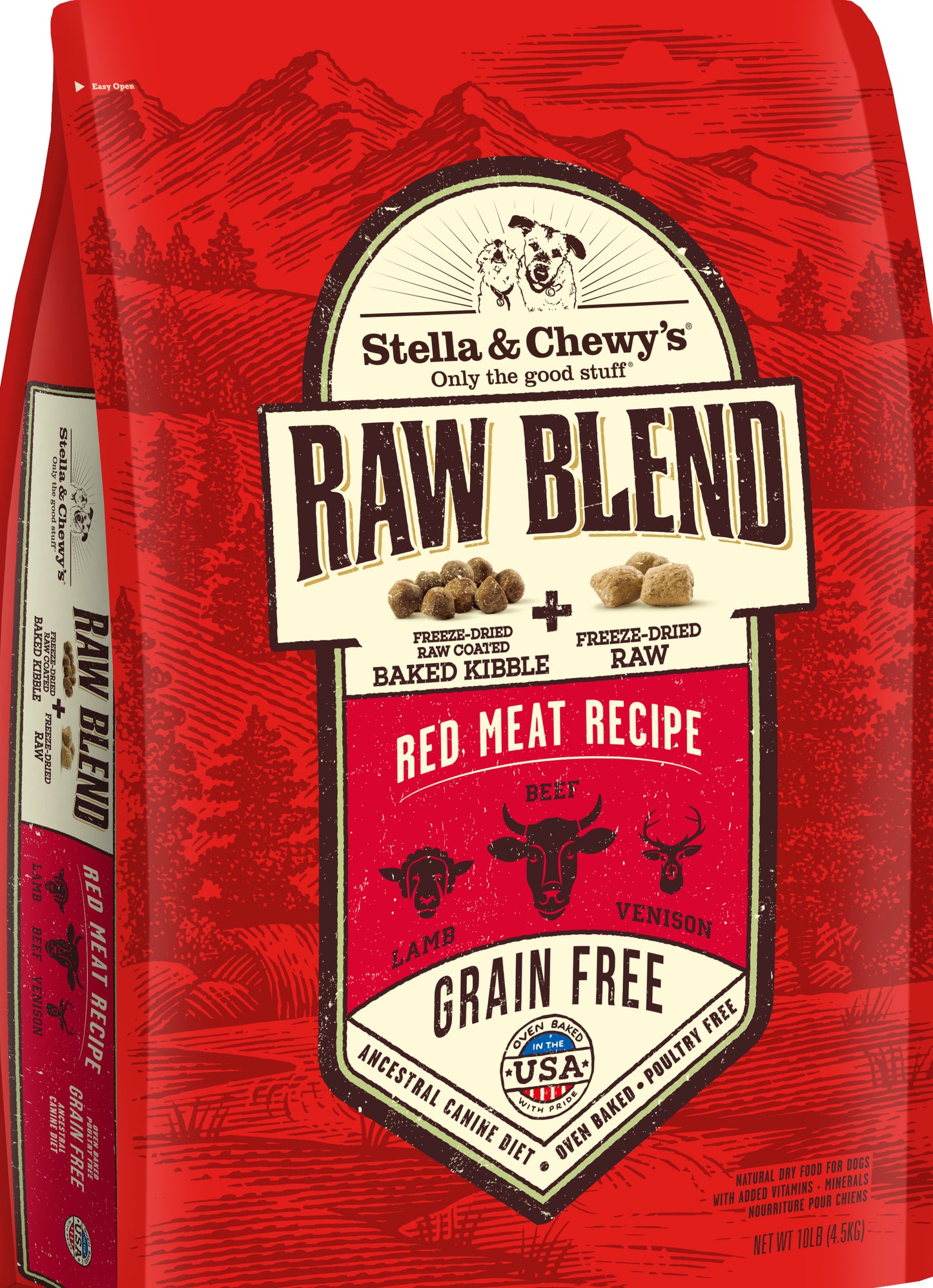 Stella & Chewy Raw Blend Red Meat 10lbs For Dogs