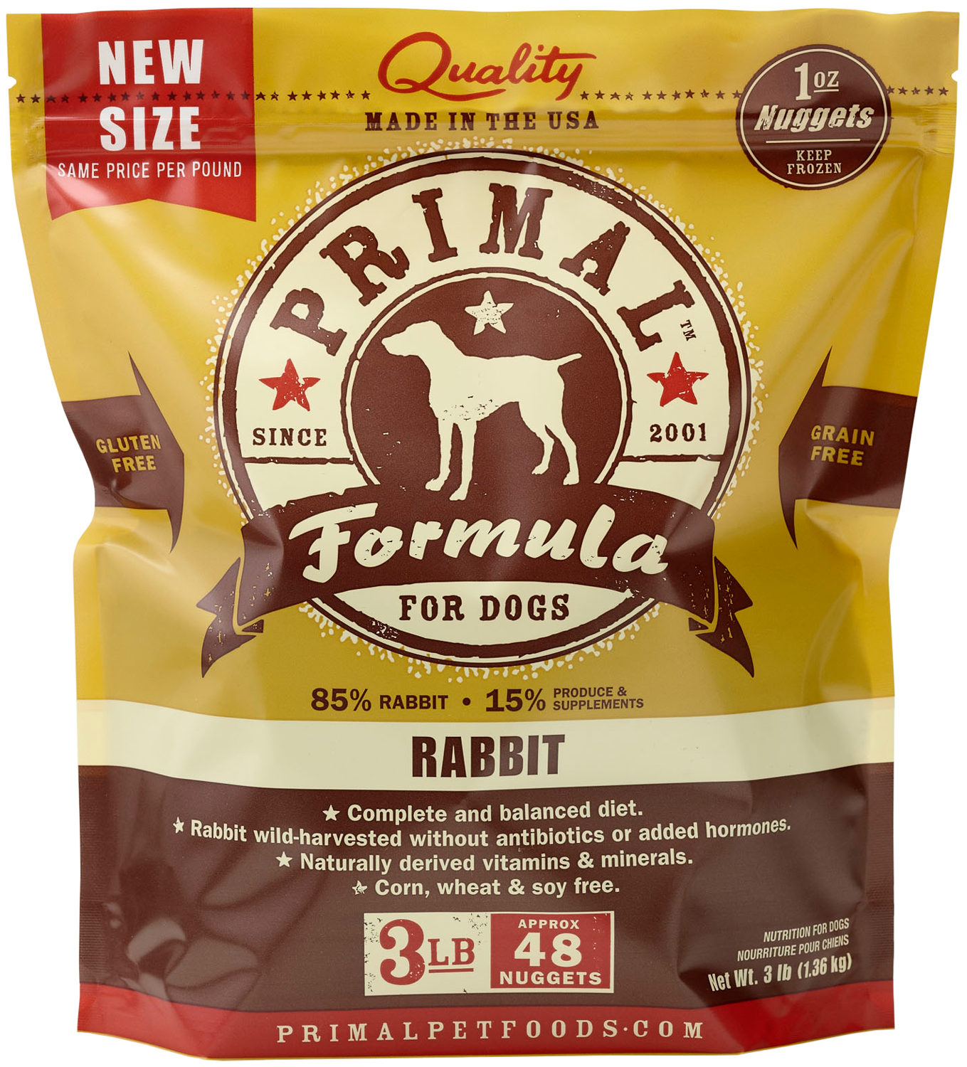Primal Rabbit 3lbs for Dogs
