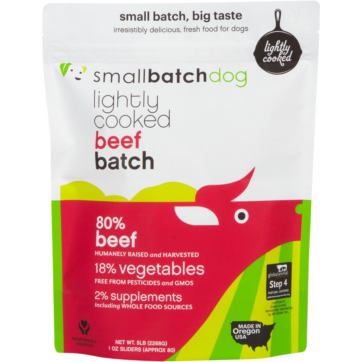 Small Batch Lightly Cooked Beef 5lbs For Dogs