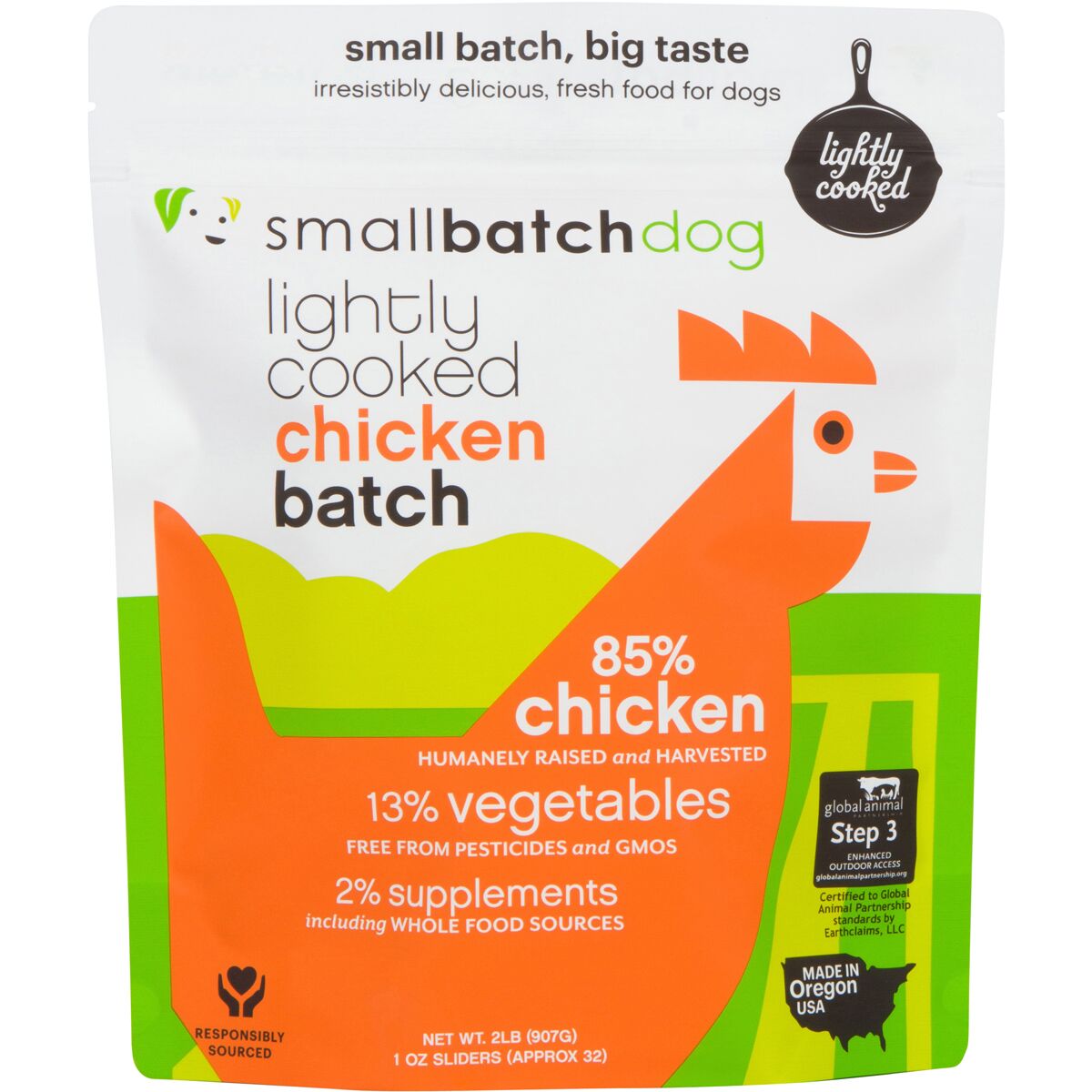 Small Batch Lightly Cooked Chicken 2lbs For Dogs