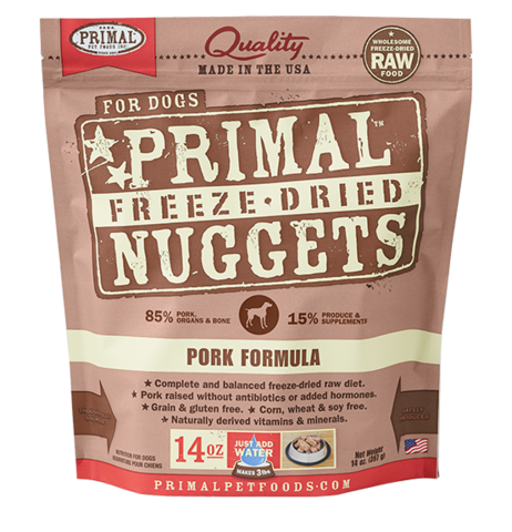 Primal Freeze Dried Pork 14oz for Dogs