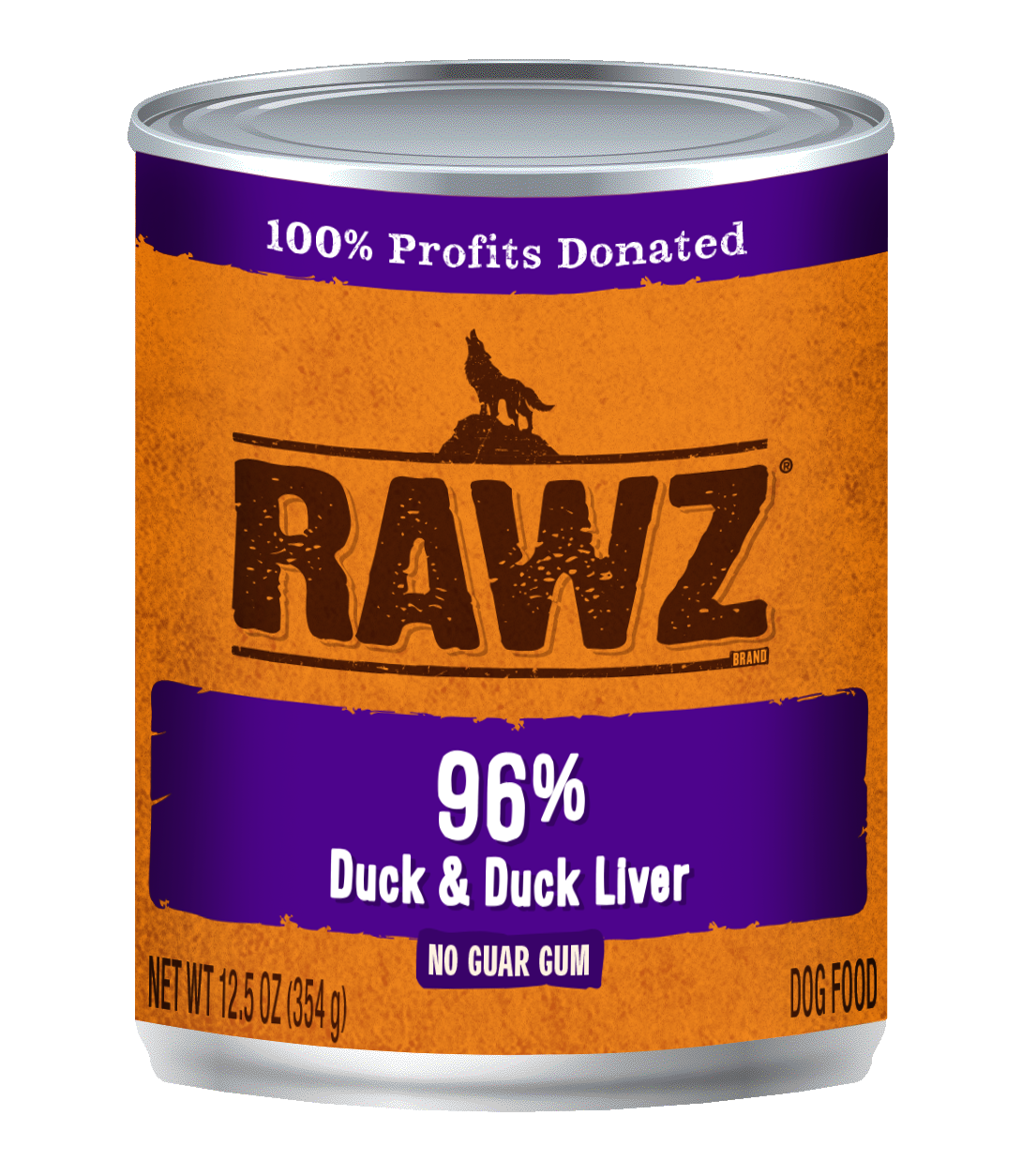 Rawz Duck & Duck Liver 12.5oz Case for Dogs