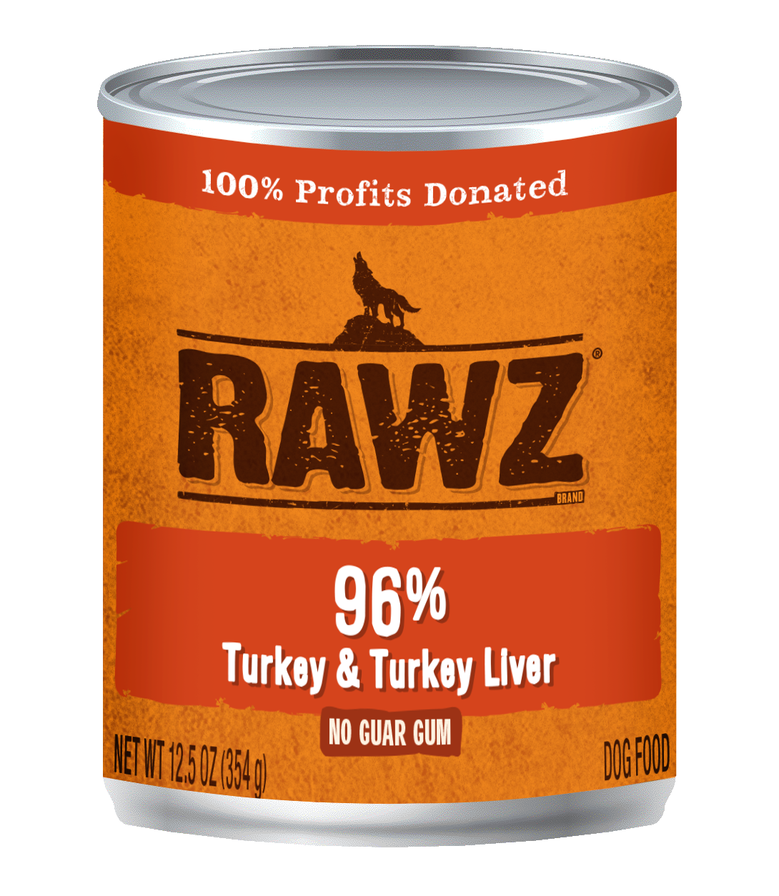 Rawz Turkey & Turkey Liver 12.5oz Case for Dogs