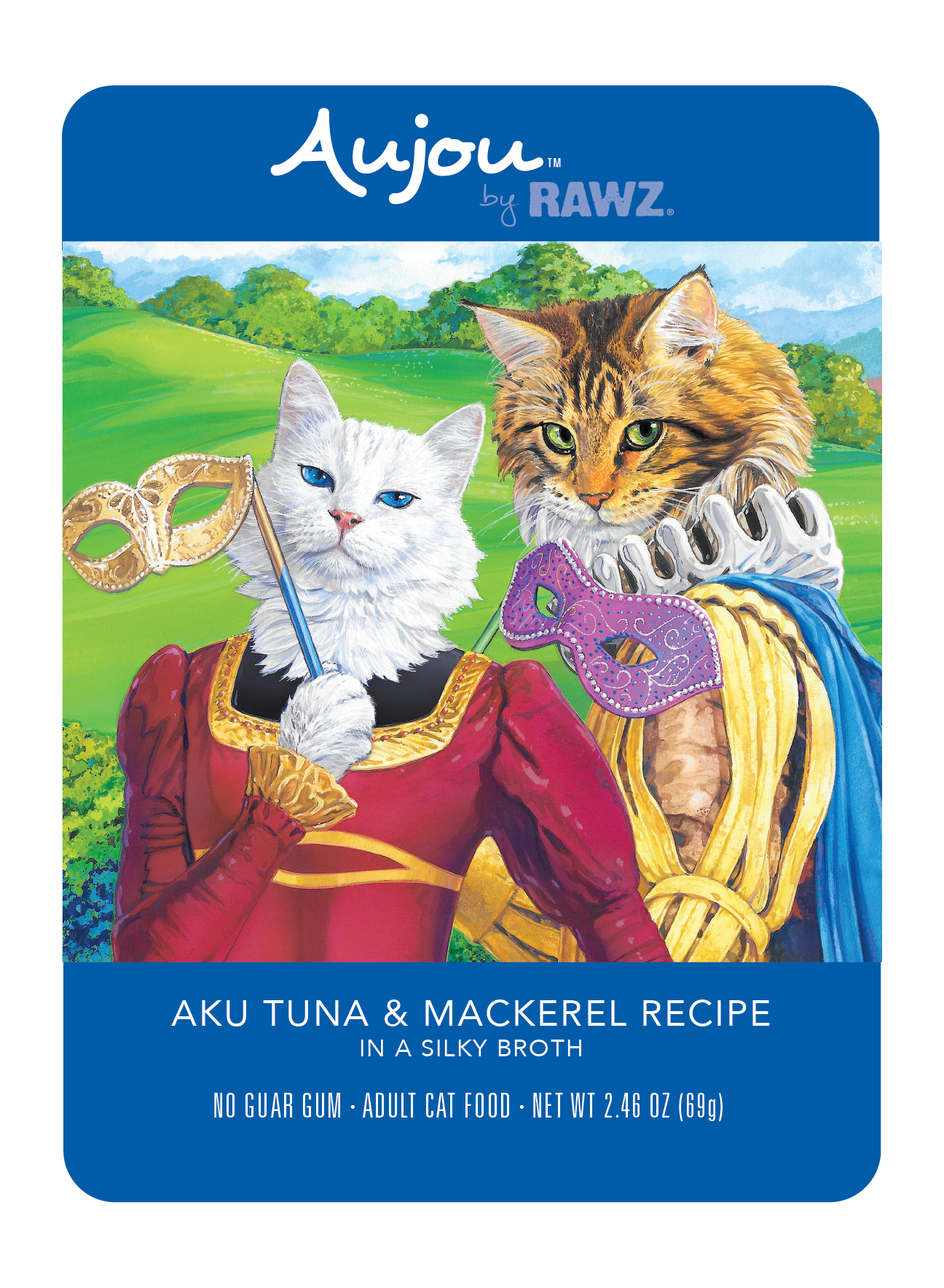 Rawz Aujou Tuna & Mackerel 2.46oz Case for Cats