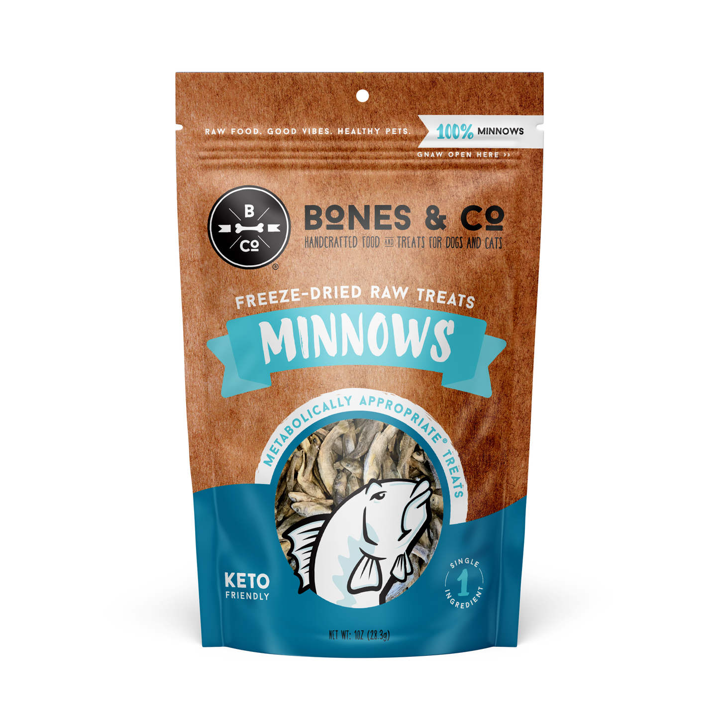 Bones & Co Freeze Dried Minnows 1oz For Cat/Dog