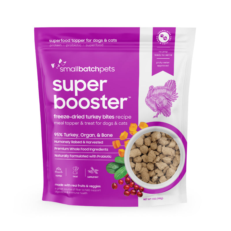 Small Batch Super Booster Freeze-Dried Turkey 7oz for Dogs