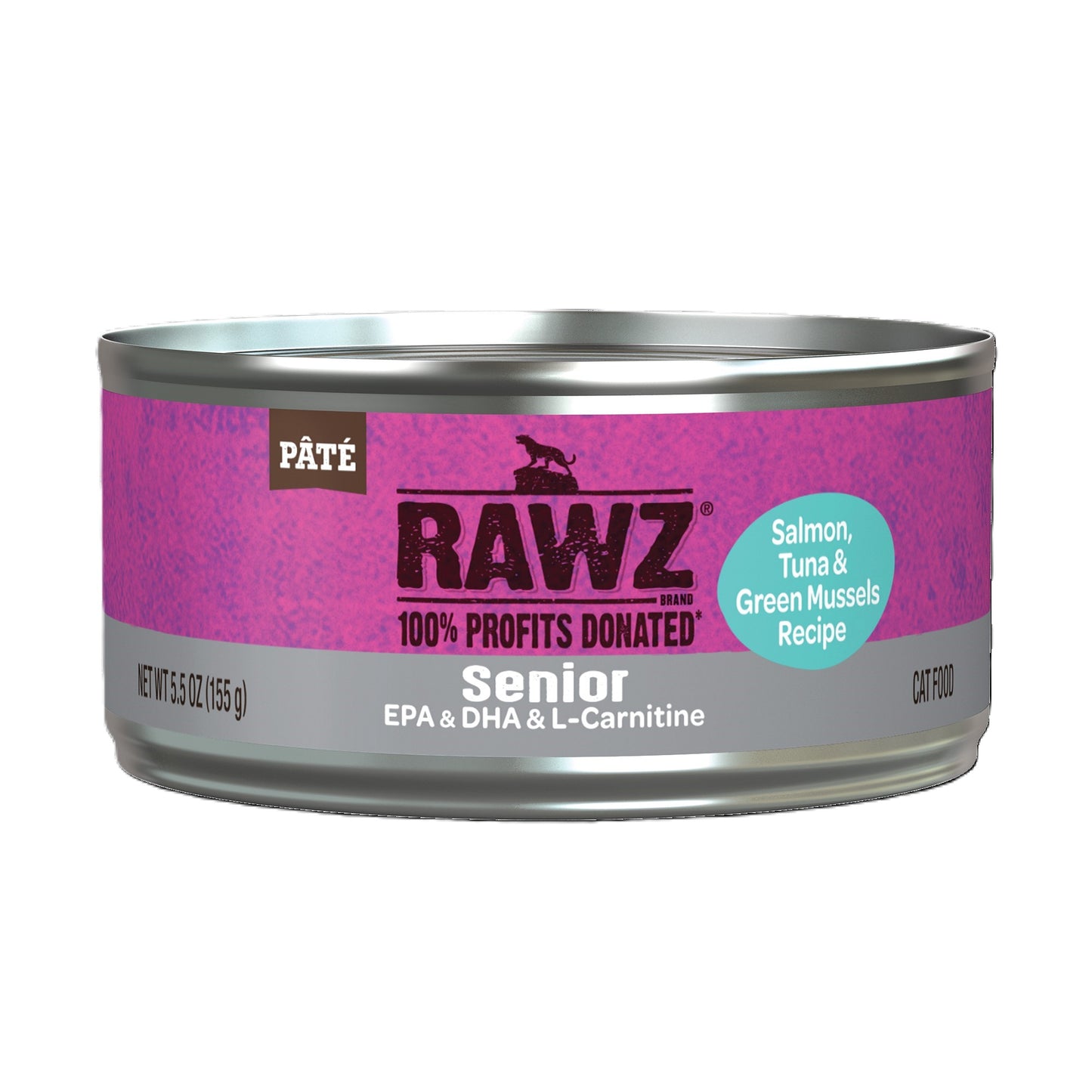 Rawz Salmon Senior 5.5oz Case for Cats
