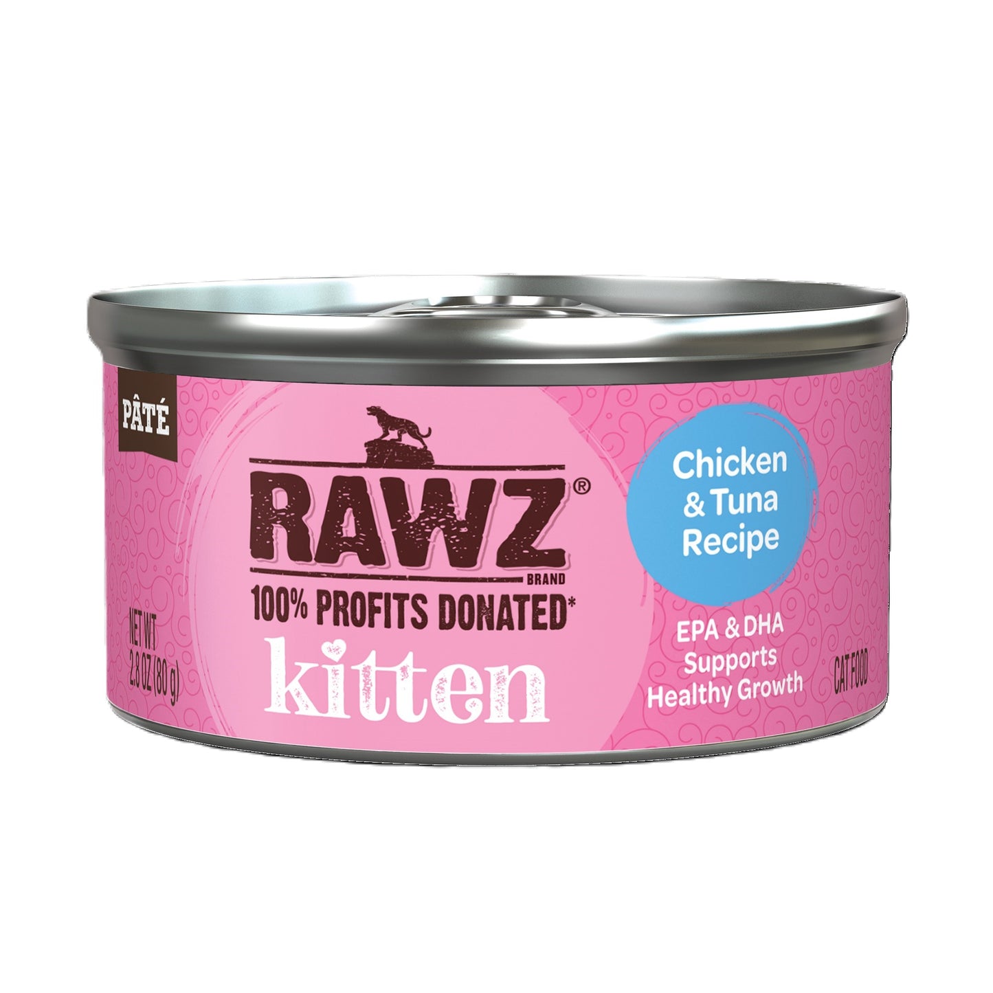 Rawz Kitten Chicken & Tuna 2.8oz 18ct Case for Cats