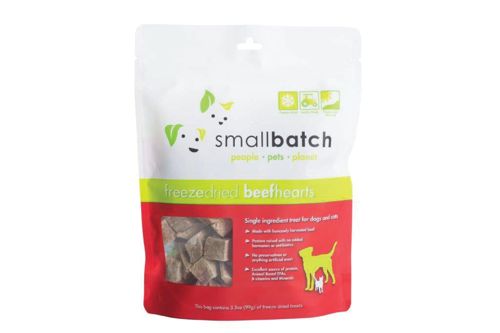 Small Batch Freeze-Dried Beef Hearts 3.5oz