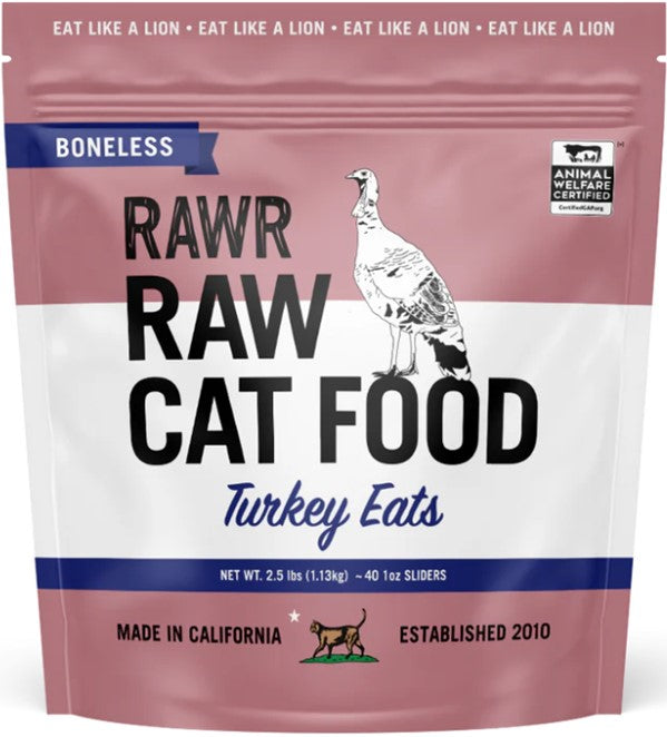 Rawr Turkey Boneless 2.5lb For Cats