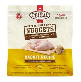 Primal Freeze Dried Rabbit 14oz for Dogs