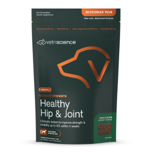 VetriScience Ultimate Strength Hip & Joint Chews Duck Flavor 45ct For Dogs