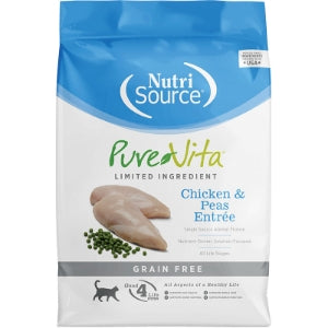 Pure Vita Grain Free Chicken & Pea's 12lbs for Cats