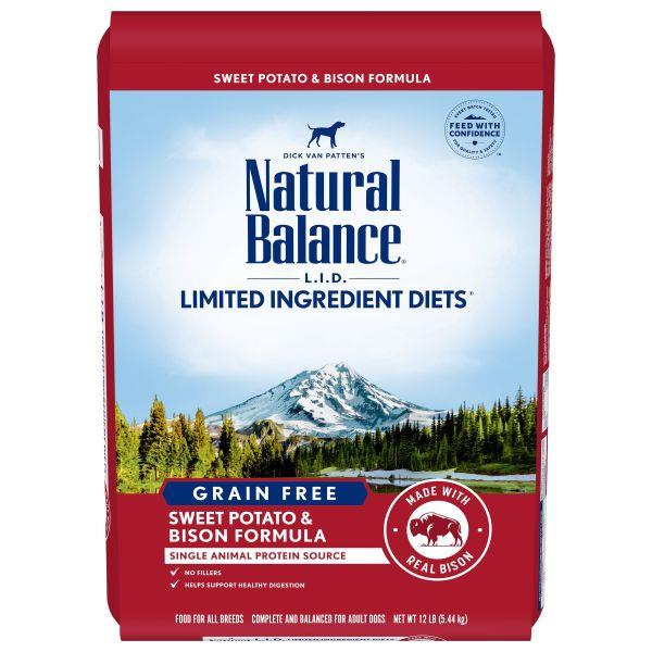 Natural Balance Bison & Sweet Potato 12lb For Dogs
