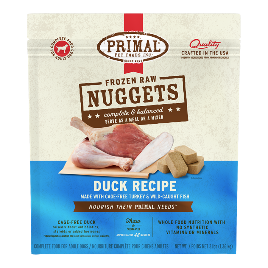 Primal Duck With Turkey & Fish 3lbs for Dogs