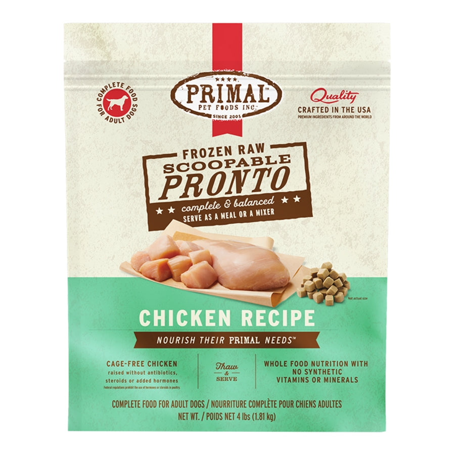 Primal Pronto Chicken 4lbs for Dogs