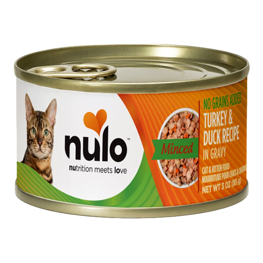 Nulo Minced Grain Free Turkey & Duck In Gravy 3oz Case For Cats