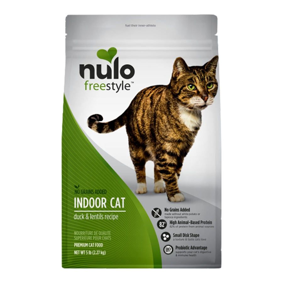 Nulo Indoor Duck & Lentils Grain Free 5lb For Cats