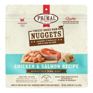 Primal Freeze Dried Chicken & Salmon 5.5oz For Cats