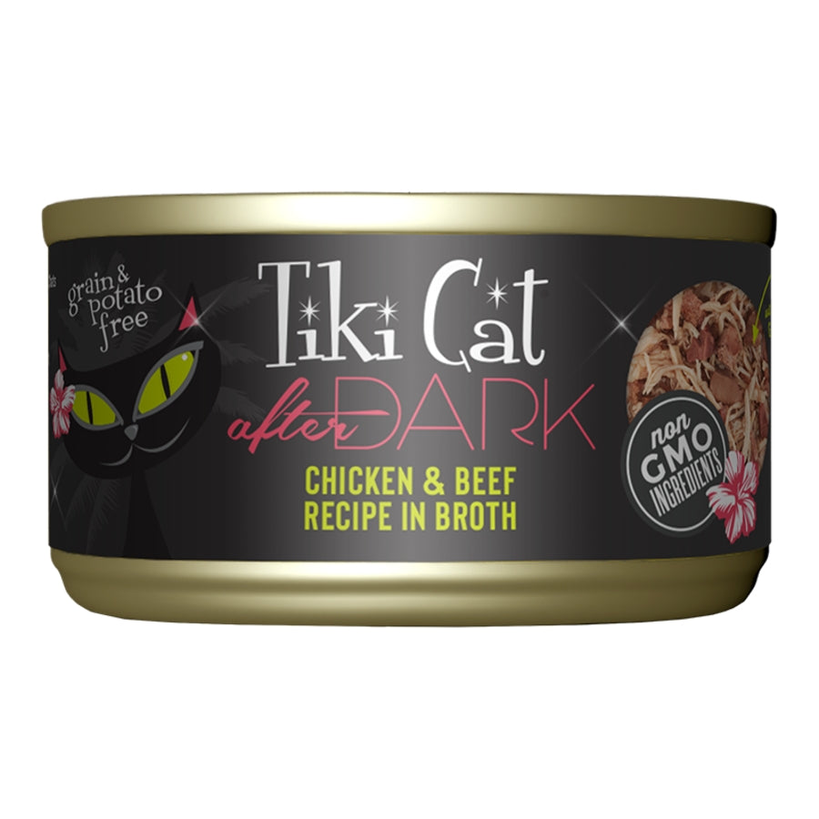 Tiki Cat After Dark Chicken & Beef 2.8oz 12pk Case For Cats