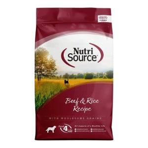 Nutri Source Beef & Rice 26lb For Dogs