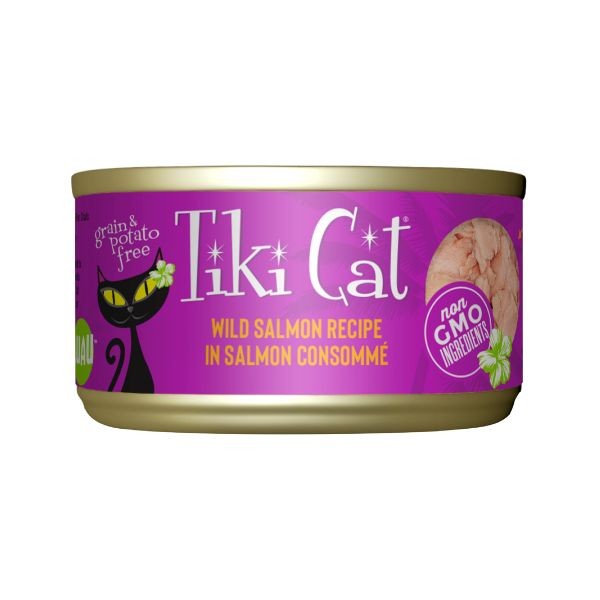 Tiki Cat Hanalei Salmon in Consume 2.8 oz Case For Cats
