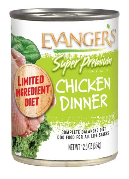 Evanger's Premium Chicken Dinner 12.5oz Case for Dogs