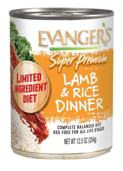 Evanger's Premium Lamb Dinner 12.5oz Case for Dogs