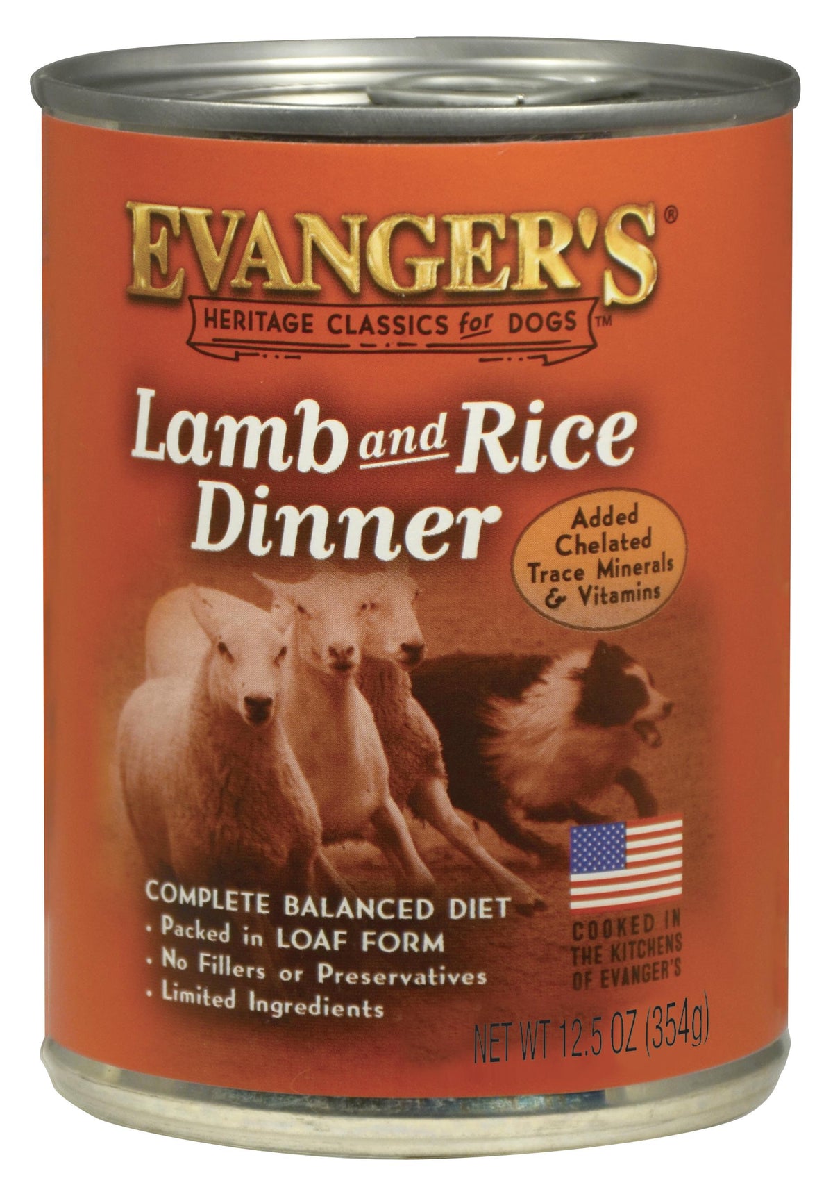 Evanger's Lamb Dinner Classic 12.5oz Case for Dogs