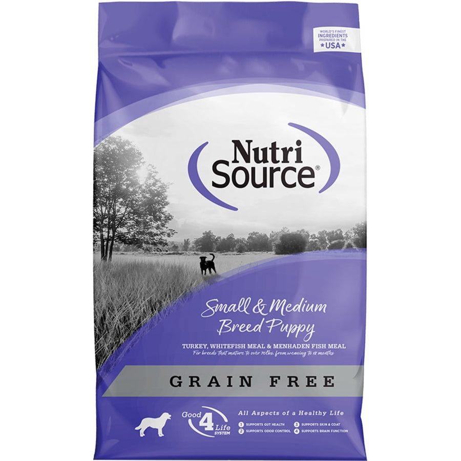 Nutri Source Small Breed Puppy Grain Free 26lbs for Dogs