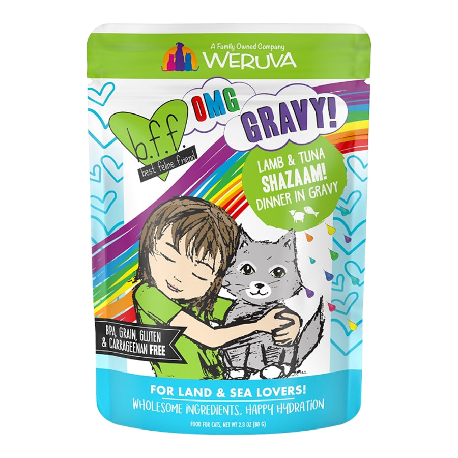 BFF OMG Gravy Shazaam Lamb & Tuna 2.8oz Case For Cats