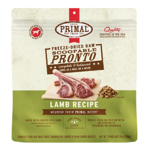 Primal Pronto Freeze Dried Freeze Dried Lamb 25oz for Dogs
