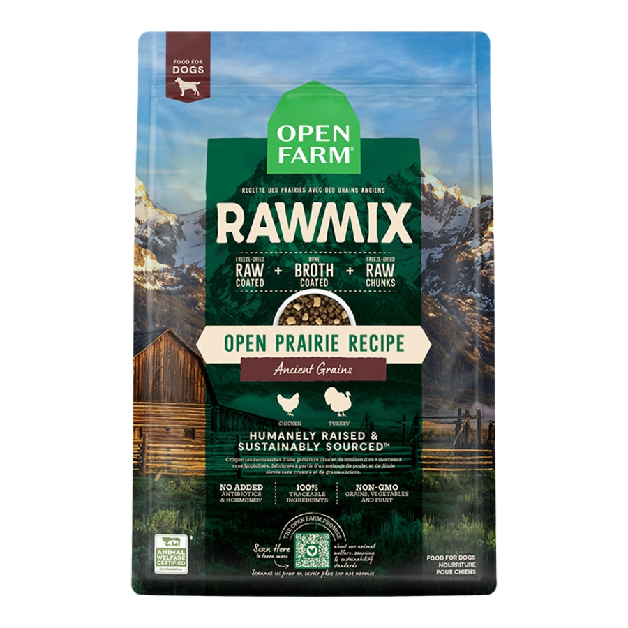 Open Farm Ancient Grain RawMix Prairie 20lbs for Dogs