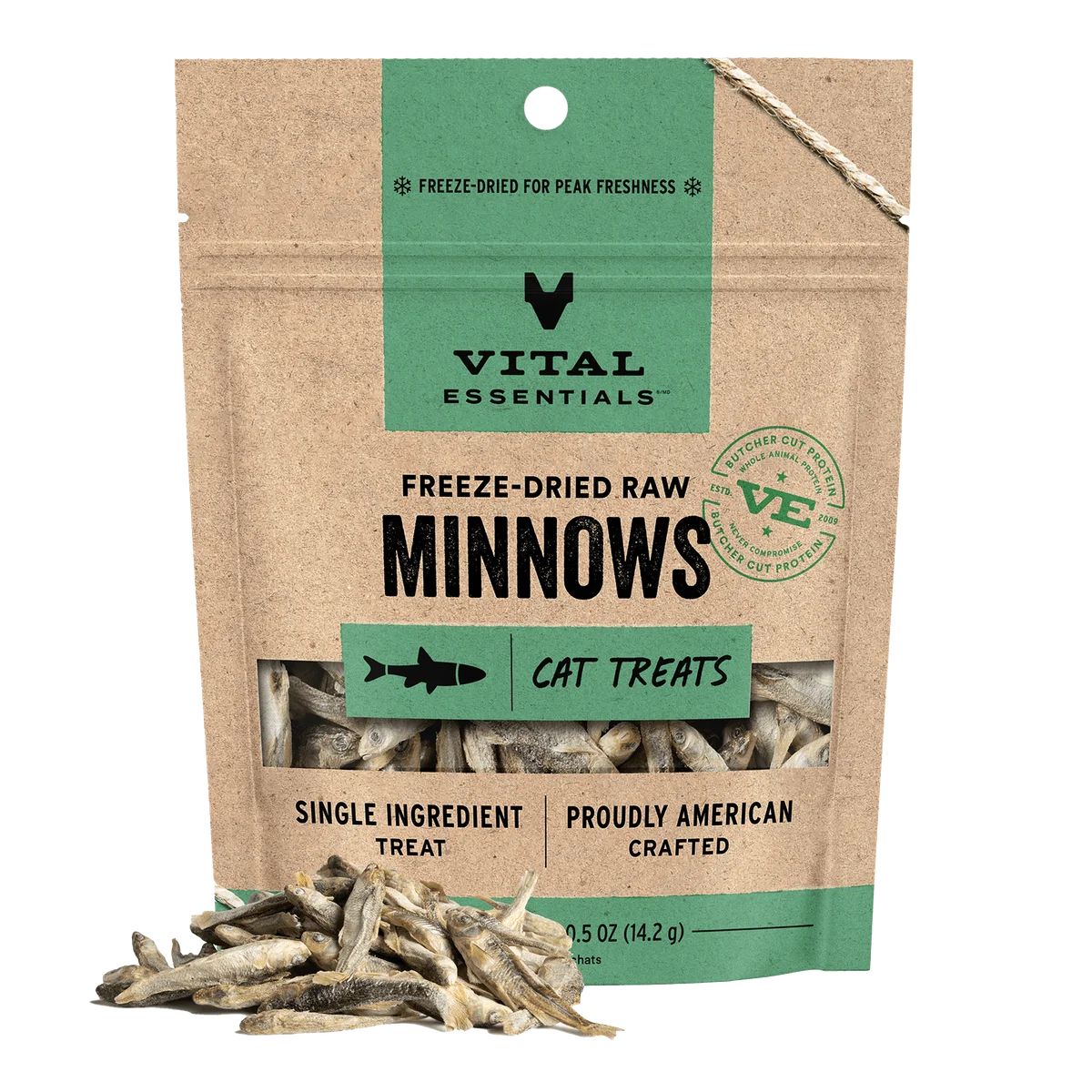 Vital Essentials Minnows Freeze Dried 0.5oz for Cats