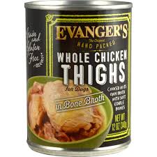 Evanger's Chicken Thighs 12oz for Dogs