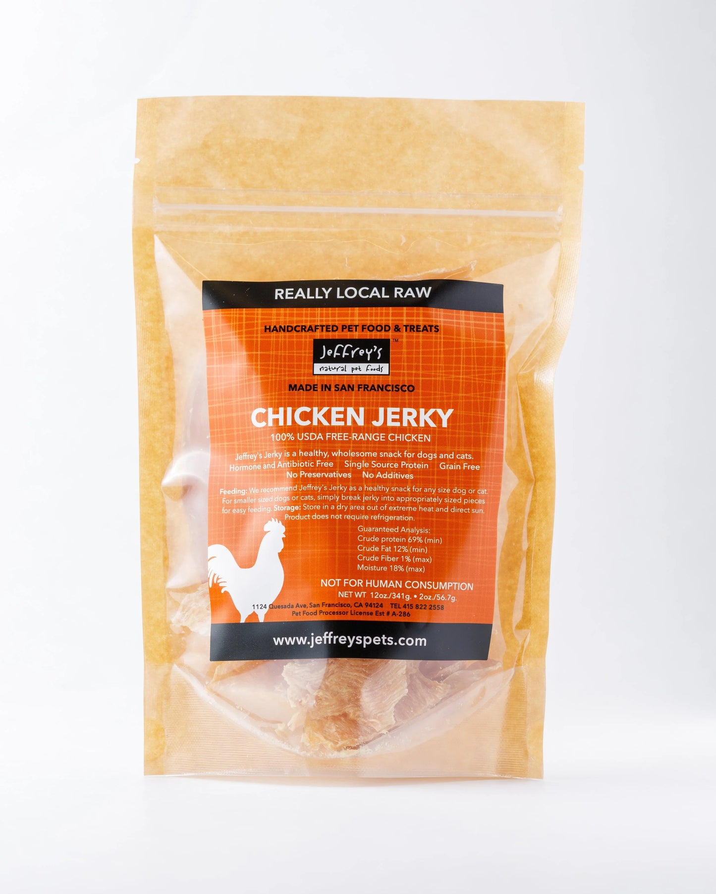 Jeffrey's Chicken Jerky 2oz