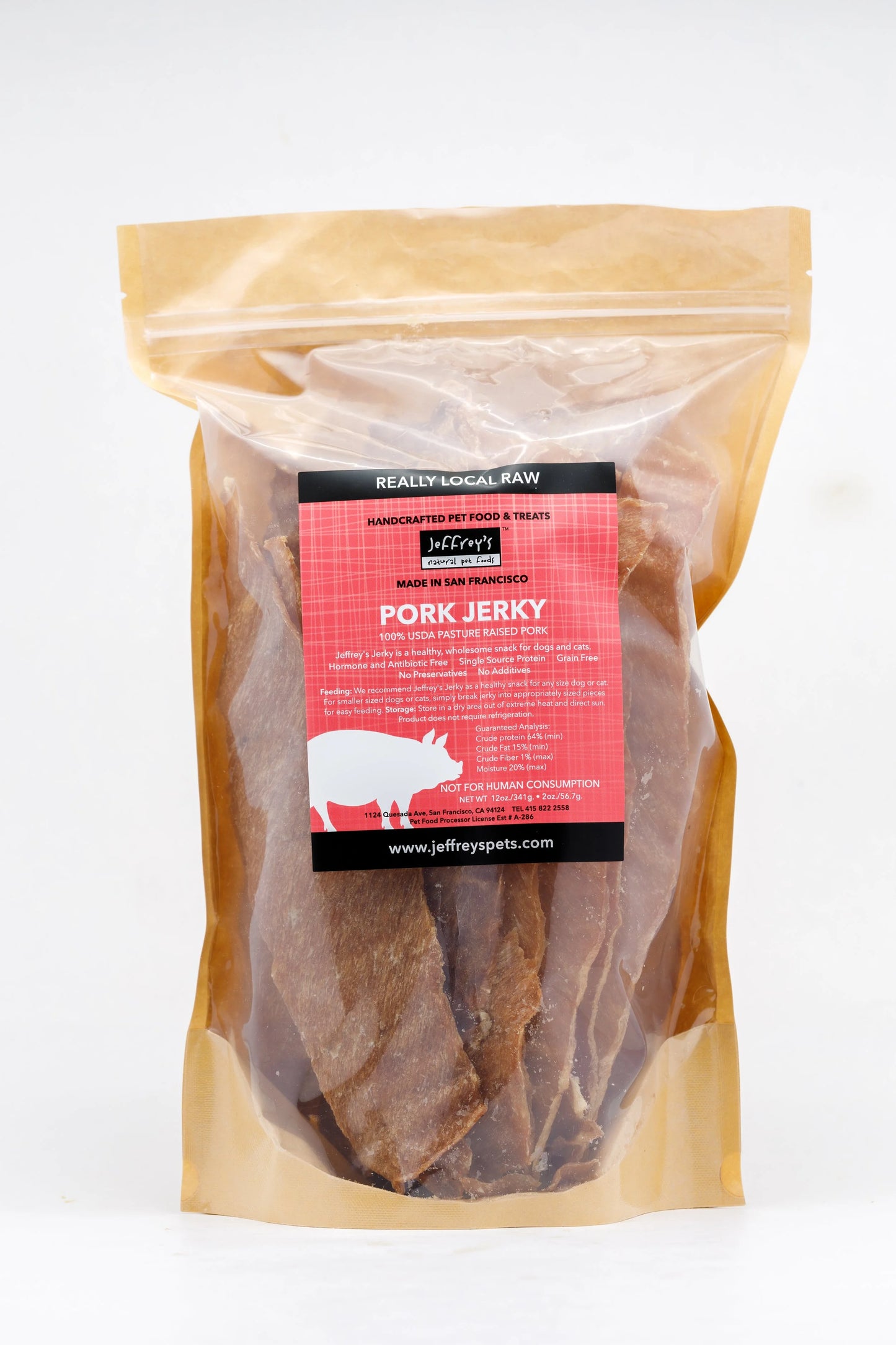 Jeffrey's Pork Jerky 12oz