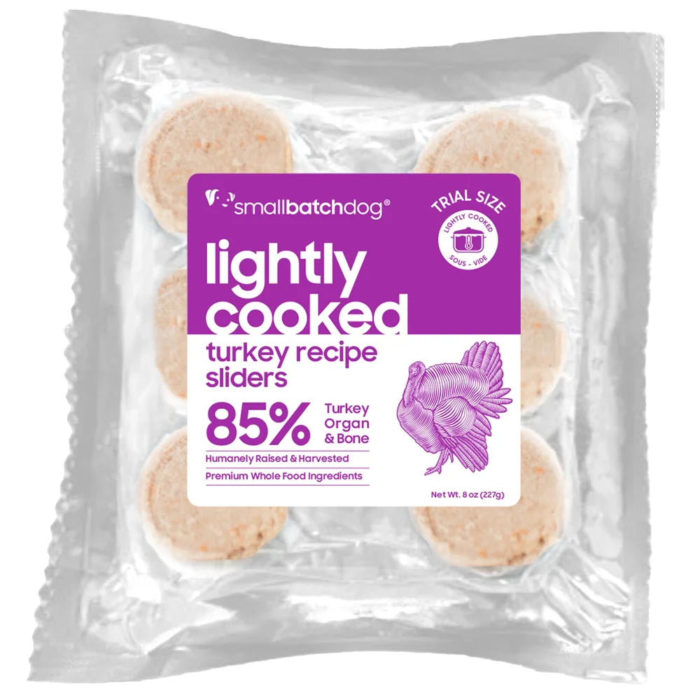 SmallBatch Lightly Cooked Turkey 8oz For Dogs