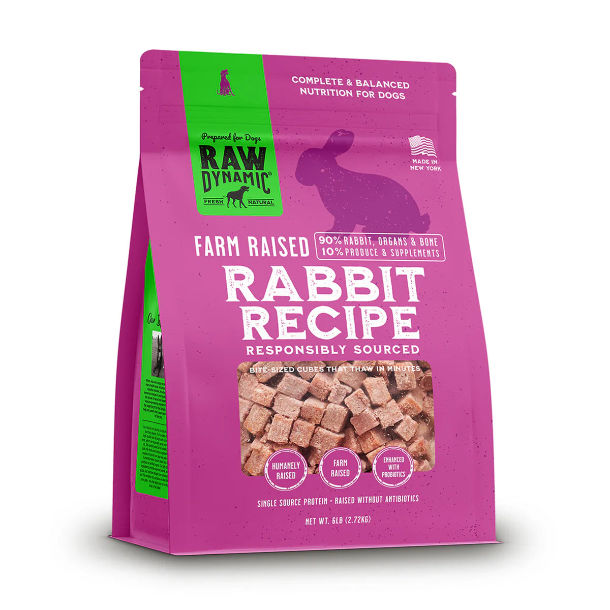 Raw Dynamic Rabbit 3lbs For Dogs