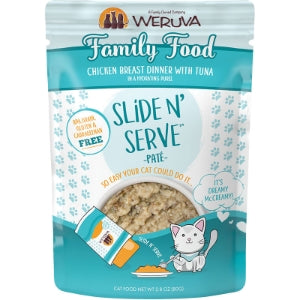 Weruva Slide N' Serve Family Food 2.8oz Pouch Case For Cats