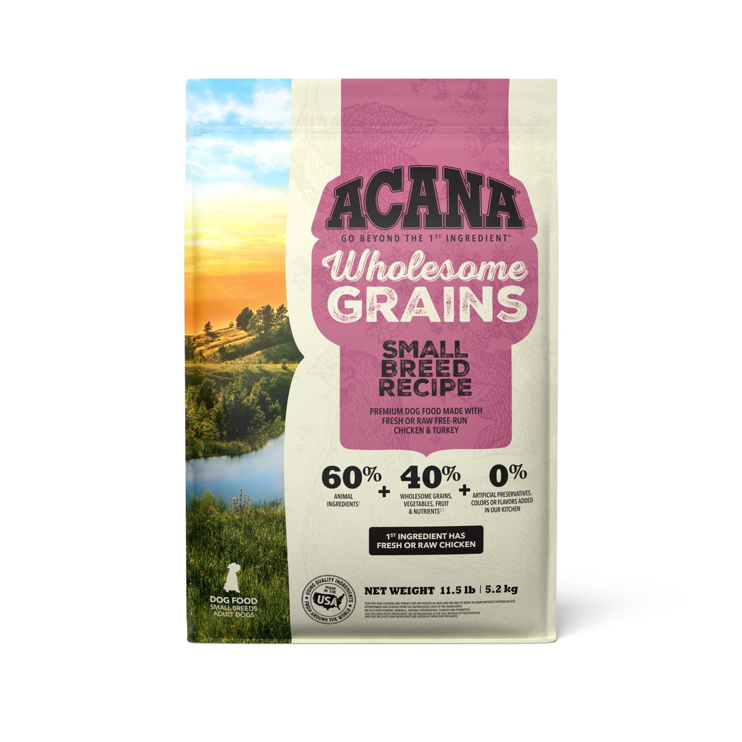 Acana Wholesome Grains Small Breed 4.5lbs for Dogs