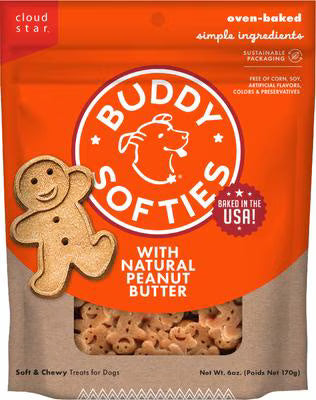 Buddy Softies Peanut Butter 6oz for Dogs