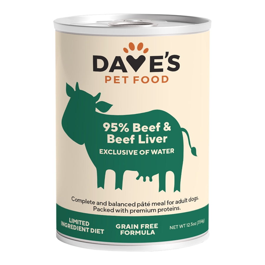 Dave’s 95% Beef & Beef liver 13.2oz for Dogs