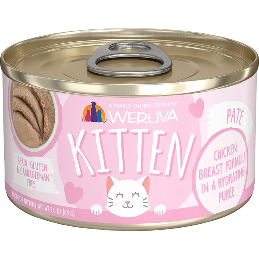 Weruva Kitten Chicken Puree 3oz Case for Cats