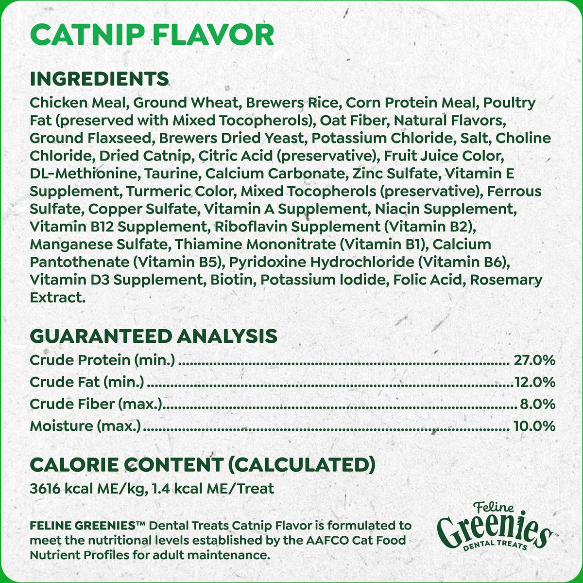 Greenies Catnip 21oz for Cats